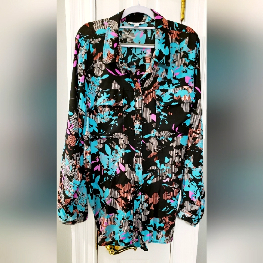 Boutique Blue and Pink Plus Size 2x